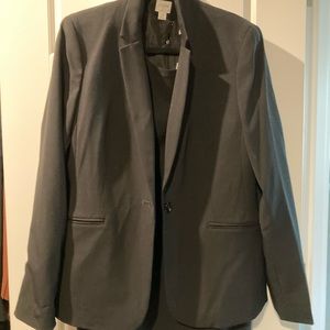 New J.Crew black dress suit set blazer 14/dress 12